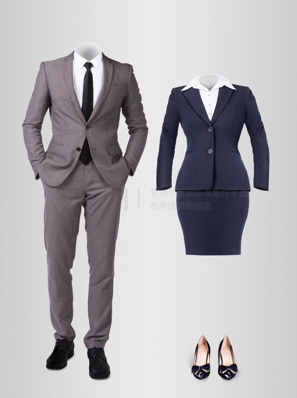 男女服装工装商务西装套装样机制服的设计与应用