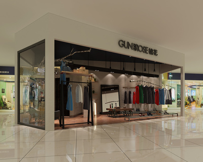 一九九二效果图 工装服装店制服的时代印记与设计叙事