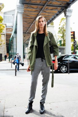 韩国mm冬日出街服装流行趋势 工装外套玩转帅气风与制服元素融合